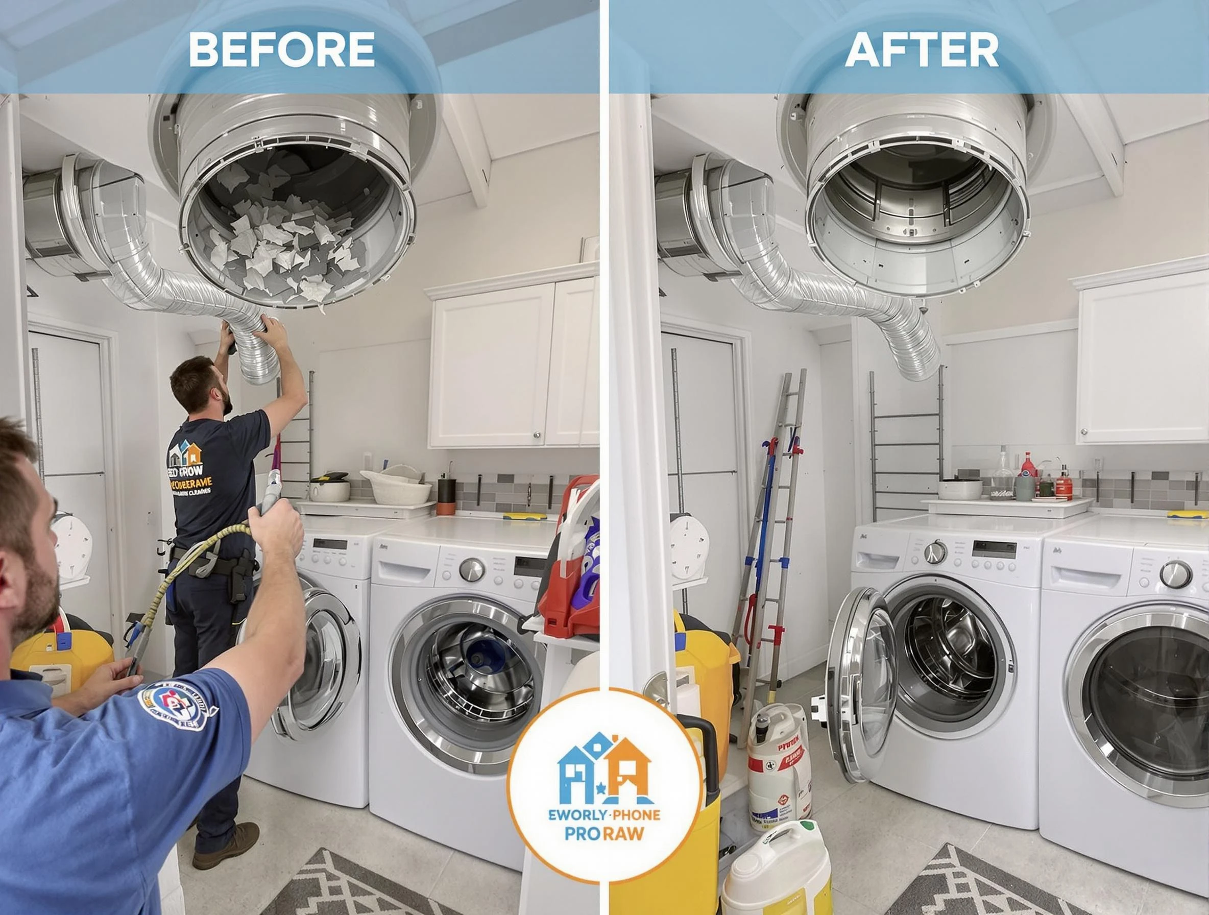 Residential dryer vent cleaning by Chamberlayne Dryer Vent Cleaning in Chamberlayne